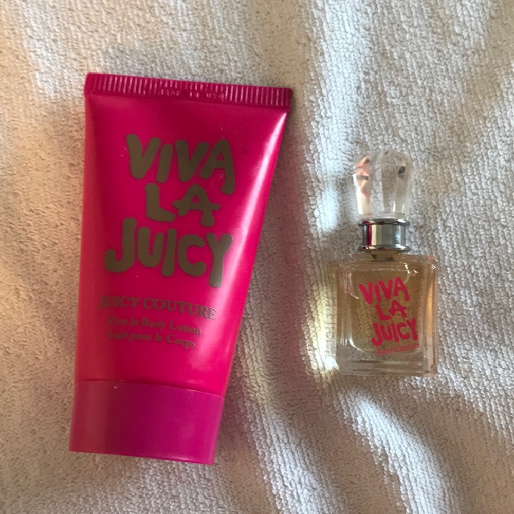 Viva La Juicy sample fragrance and body lotion